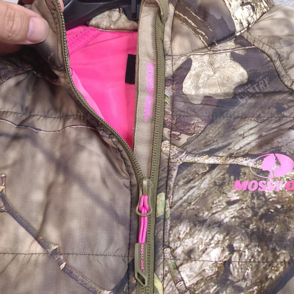 Mossy Oak Women Camo Jacket Large 3M Thinsulate Hybrid Softshell Hunting